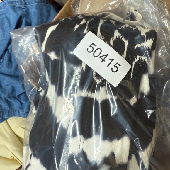 Karen Kane Skirt Women S Small Black Striped Maxi Long Pull On Rayon Mid Rise - Picture 7 of 7